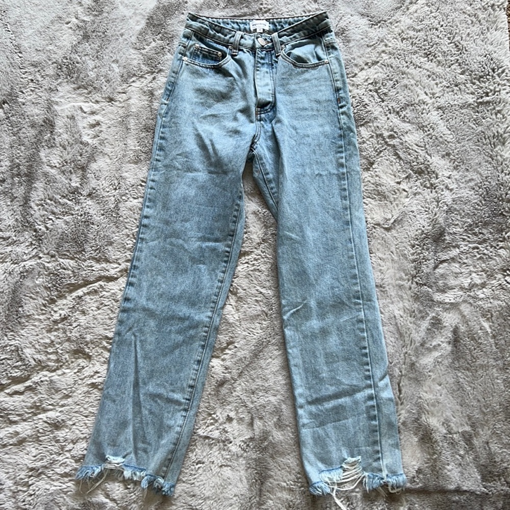 Super down straight leg jeans